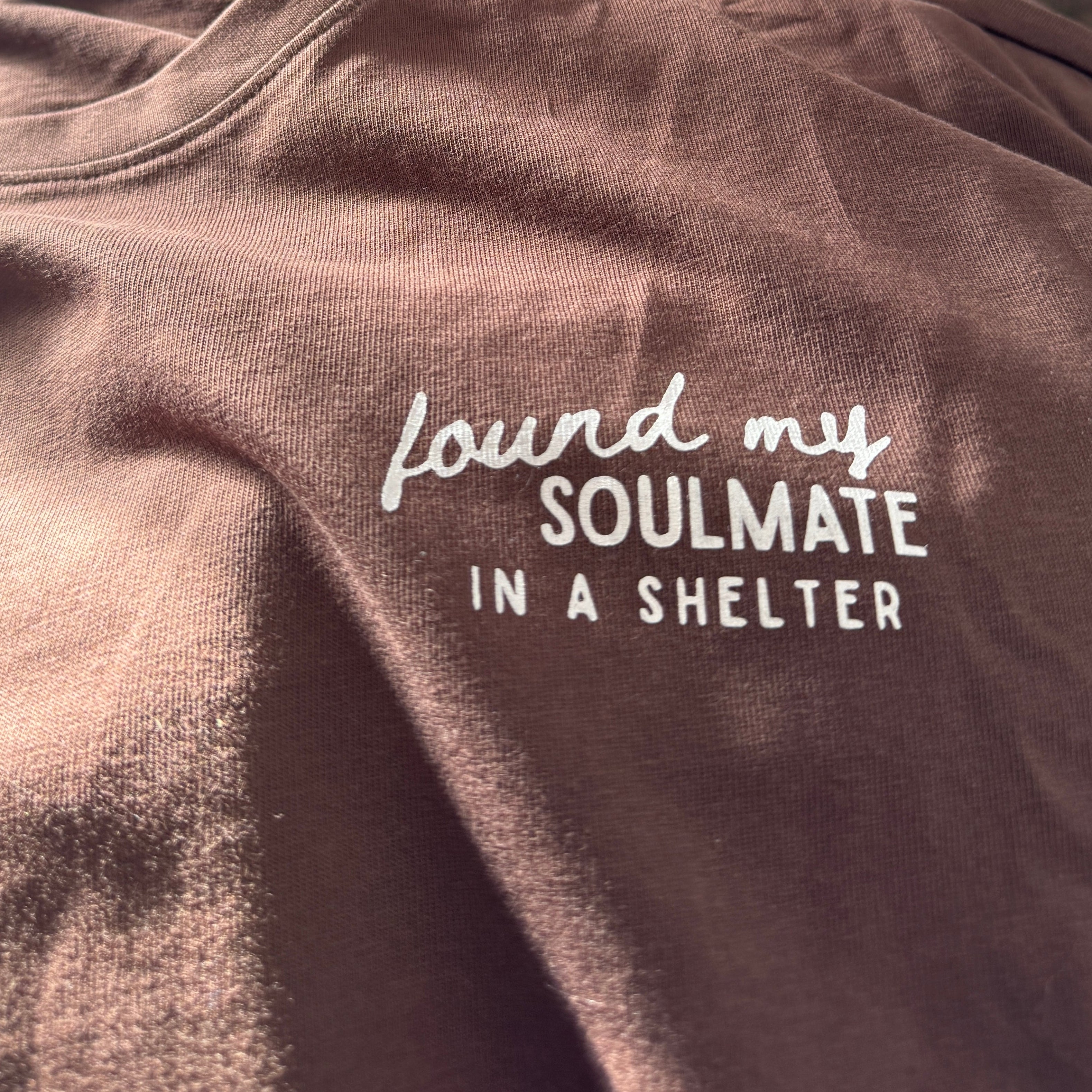 FOUND MY SOULMATE IN A SHELTER.